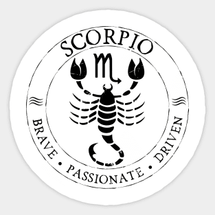 Scorpio Zodiac Birthday Star Sign Zodiac Gift Sticker